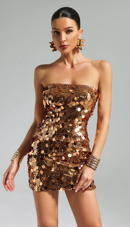 Işıltılı Paolo Straplez Elbise