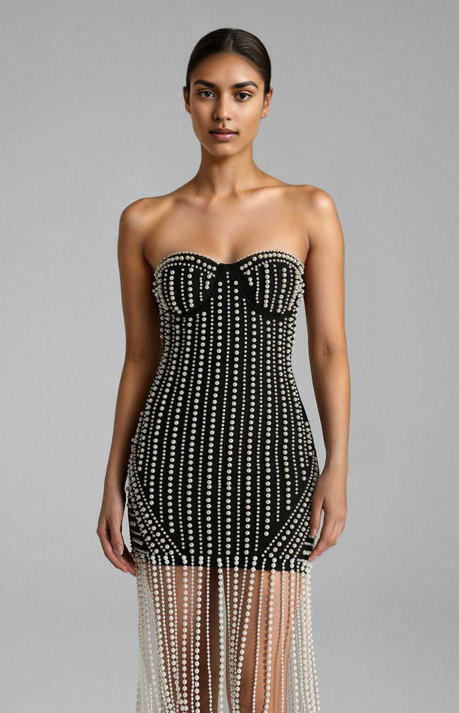 Aurielle İnci Işıltısı Elbise