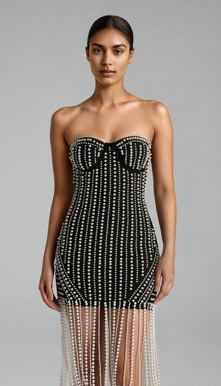 Aurielle İnci Işıltısı Elbise