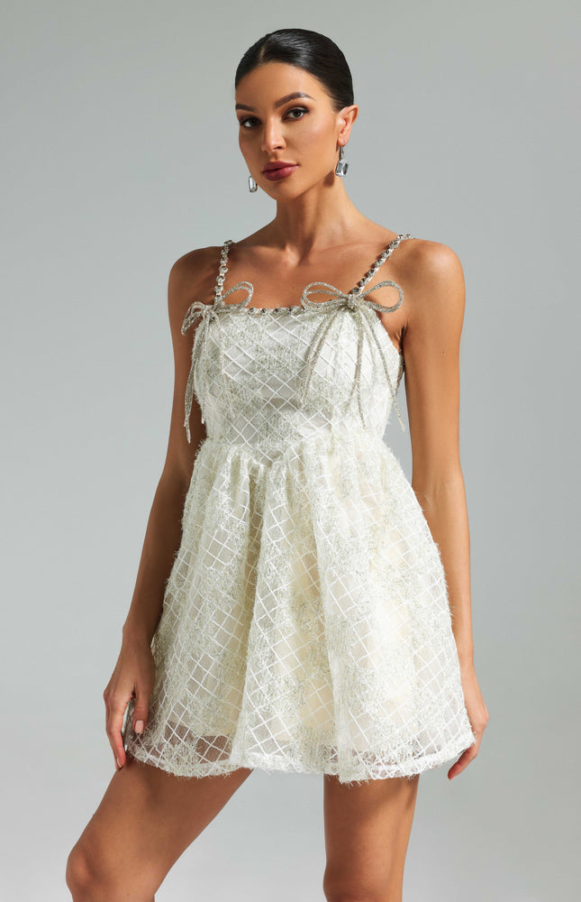 Elina Işıltılı Mini Elbise