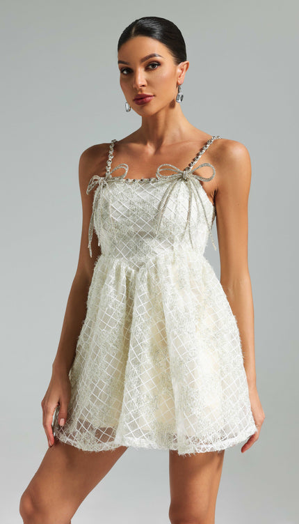 Elina Işıltılı Mini Elbise