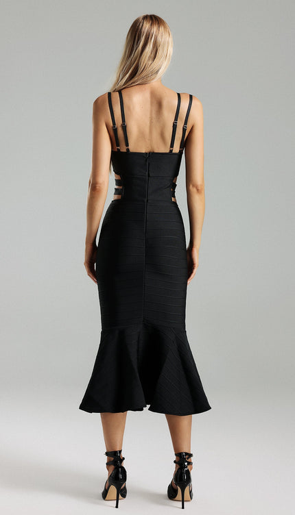 Nerissa Tokalı Katmanlı Elbise