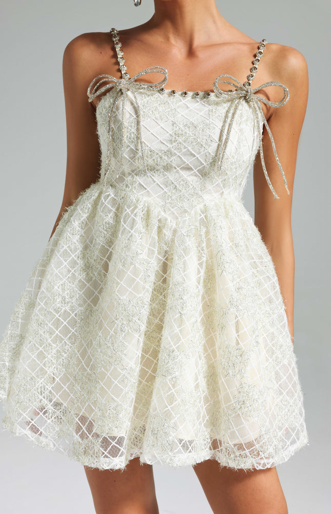 Elina Işıltılı Mini Elbise