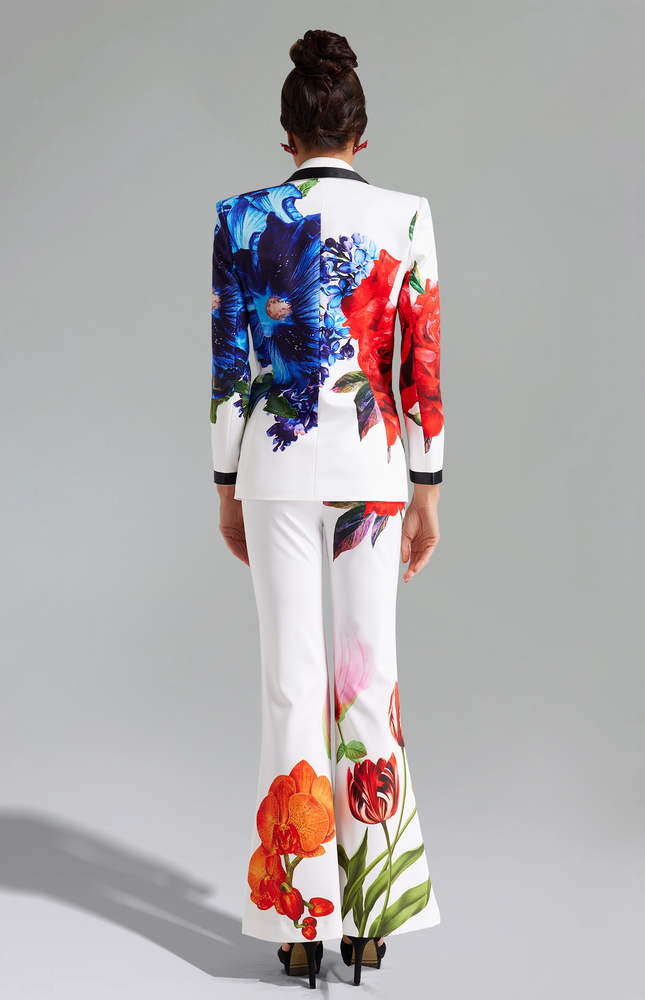 Elara Floral Printed Blazer Label Set