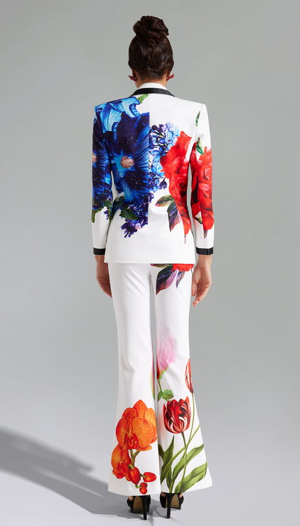 Elara Floral Printed Blazer Label Set