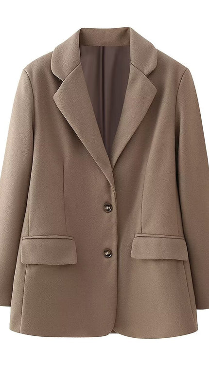 Aıya Püsküllü Yün Karışımlı Ceket