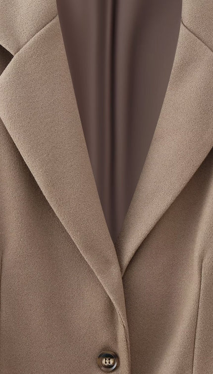 Aıya Püsküllü Yün Karışımlı Ceket