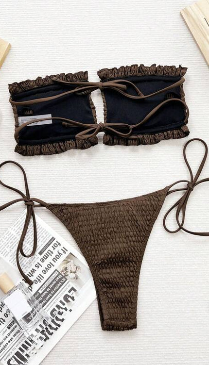 Fırfırlı Bikini Takımı