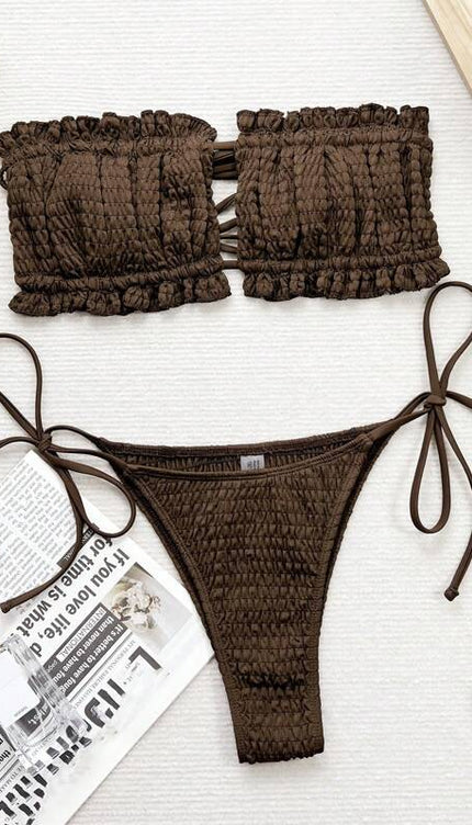 Fırfırlı Bikini Takımı