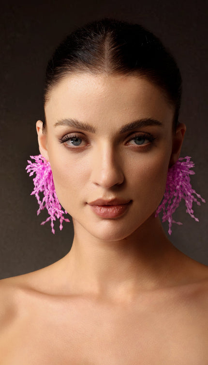 İnya Püsküllü Havai Fişek Küpeleri