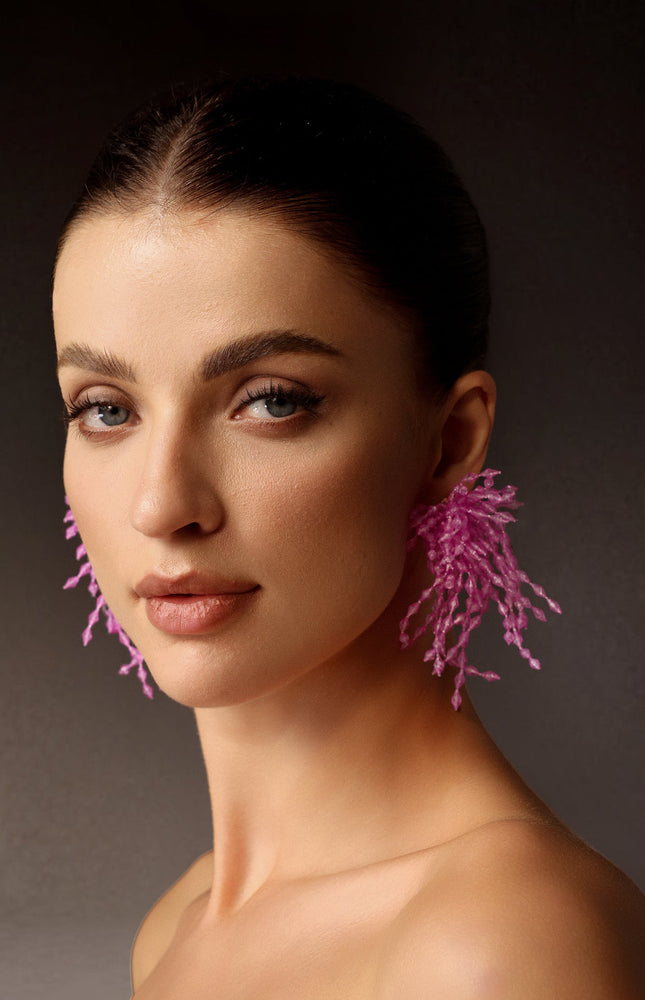 İnya Püsküllü Havai Fişek Küpeleri