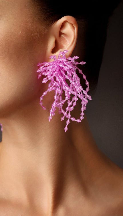 İnya Püsküllü Havai Fişek Küpeleri