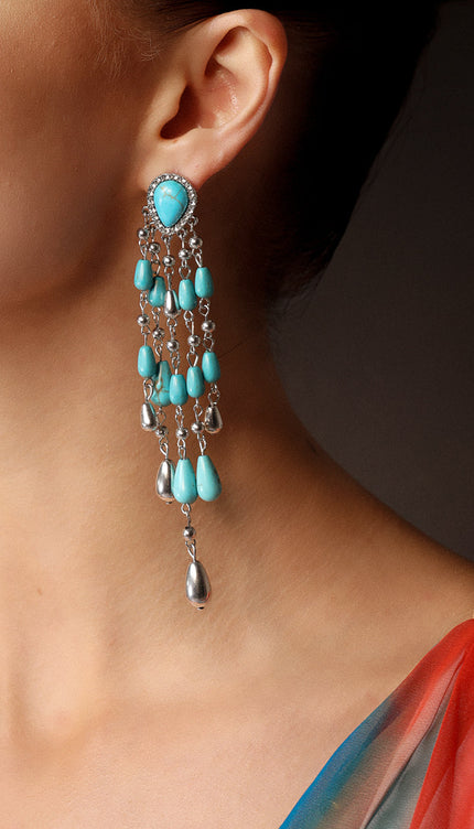 Racaco Elips Püskül Küpe