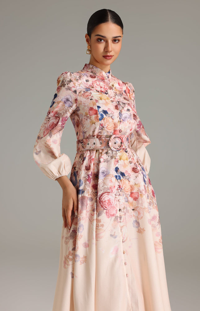 Rosei Zarif Midi Elbise