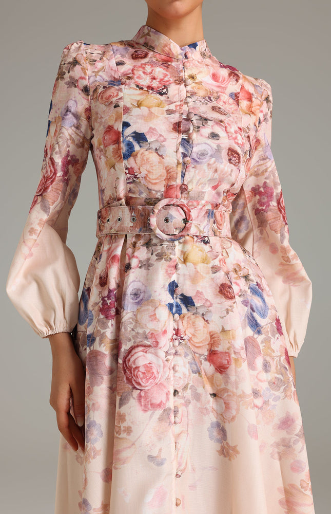 Rosei Zarif Midi Elbise