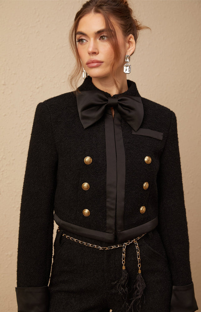 Antonia Siyah Tüvit Ceket