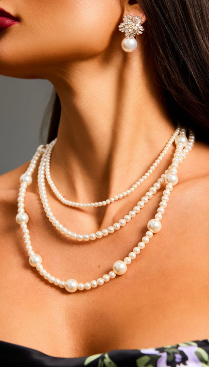 Zaha İnci ve Taş Detaylı Küpe