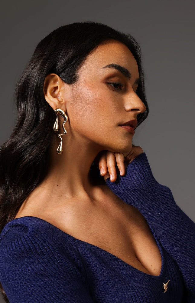 Rode İrregular Su Damlası Küpe