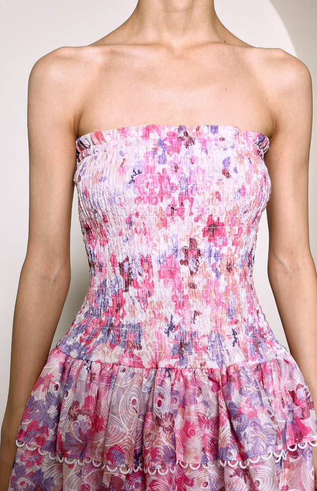 Breeze Çiçek Mini Elbise