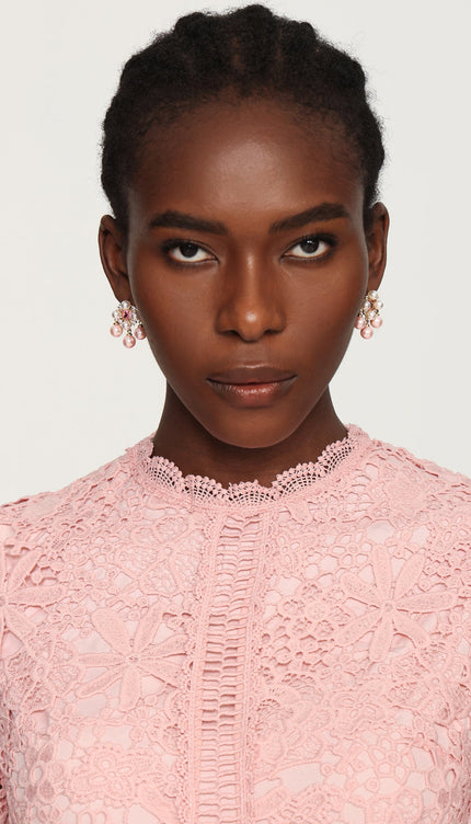 Villy İnci ve Taş Detaylı Küpeler