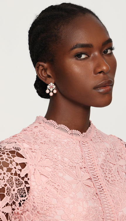 Villy İnci ve Taş Detaylı Küpeler