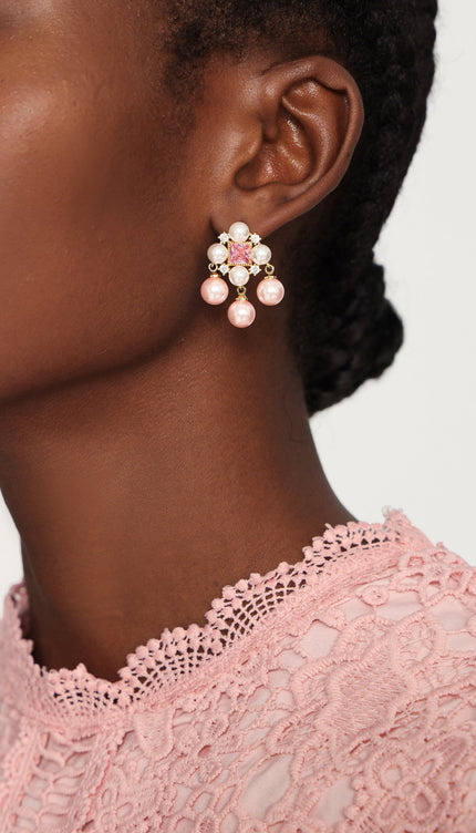 Villy İnci ve Taş Detaylı Küpeler