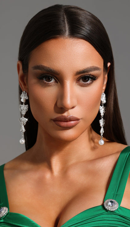 Forina İnci ve Taş Detaylı Küpe