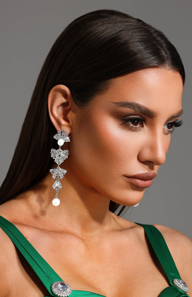 Forina İnci ve Taş Detaylı Küpe