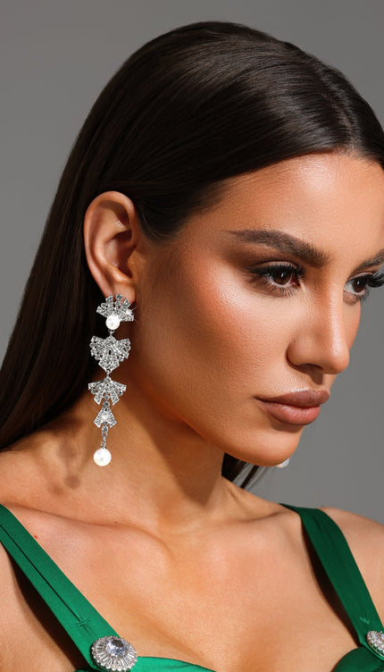 Forina İnci ve Taş Detaylı Küpe