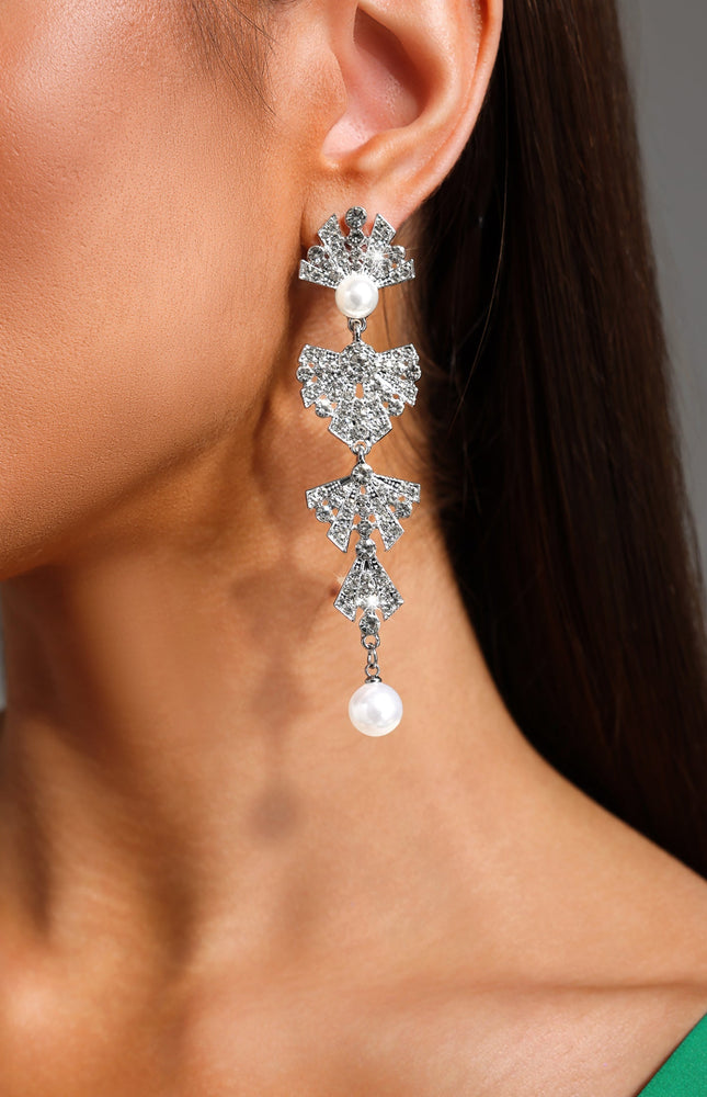 Forina İnci ve Taş Detaylı Küpe