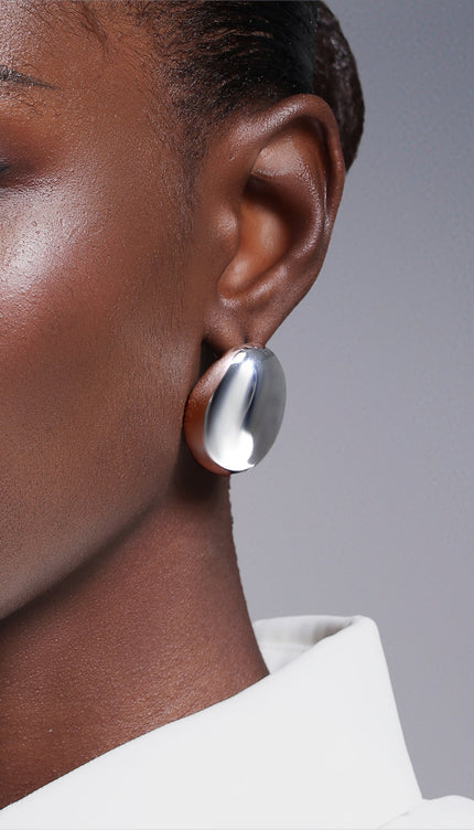 Riza Elips Metal Küpe