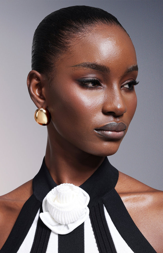 Mallen Elips Metal Küpe