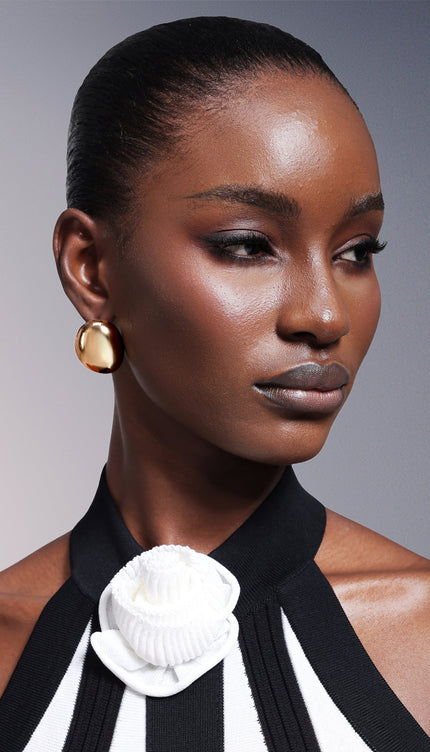 Mallen Elips Metal Küpe