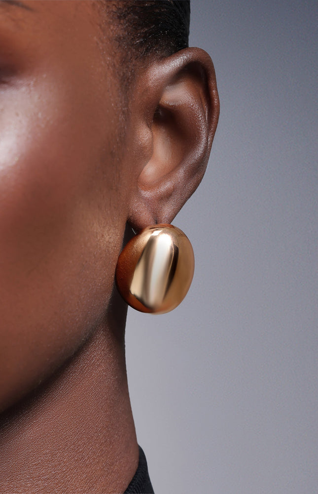 Mallen Elips Metal Küpe