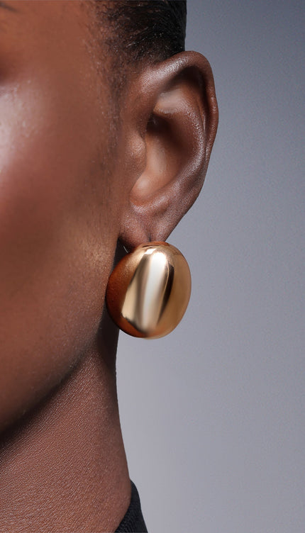 Mallen Elips Metal Küpe