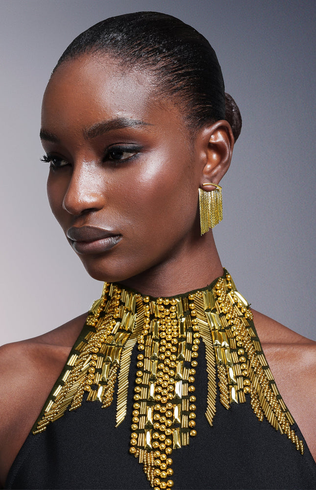 Egbert Püsküllü Satır Küpe