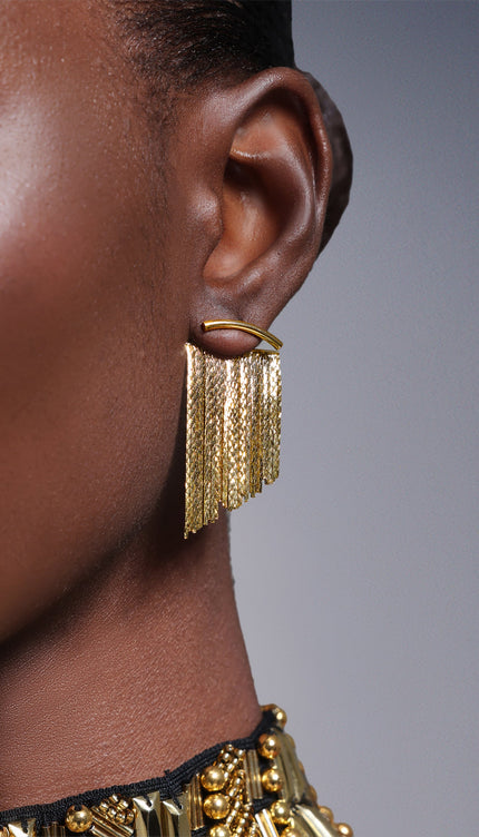 Egbert Püsküllü Satır Küpe