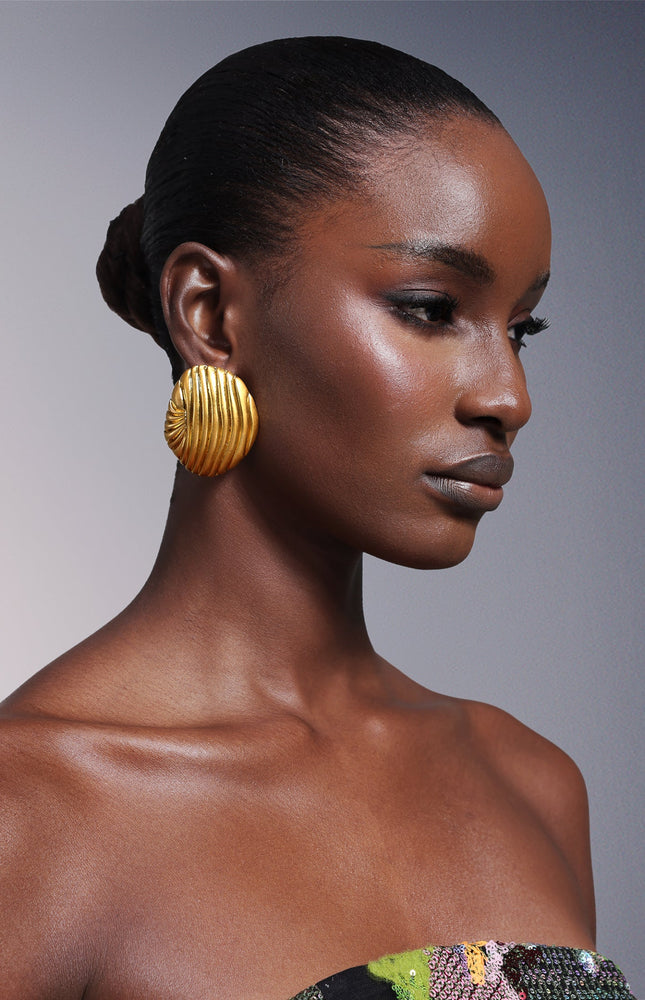 Peyson Kabuk Metal Küpe