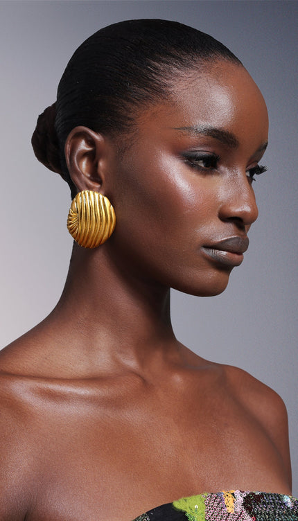 Peyson Kabuk Metal Küpe