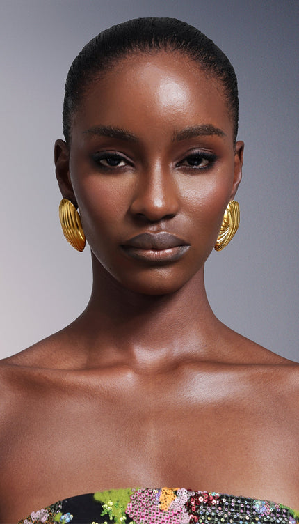 Peyson Kabuk Metal Küpe