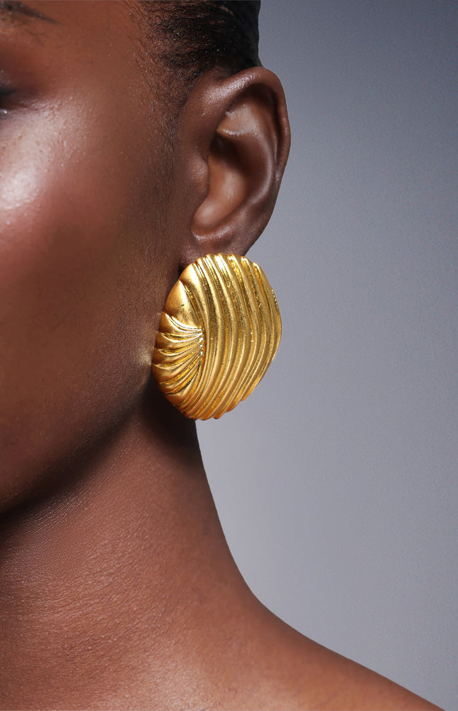 Peyson Kabuk Metal Küpe