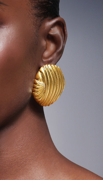 Peyson Kabuk Metal Küpe