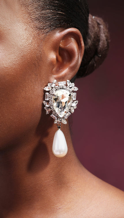 Romia İnci ve Taş Detaylı Küpeler