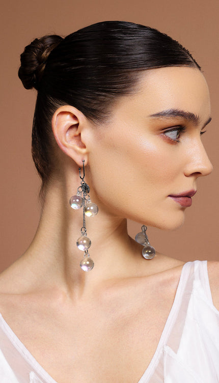 Kivi Topları Püsküllü Küpeler