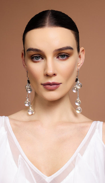 Kivi Topları Püsküllü Küpeler