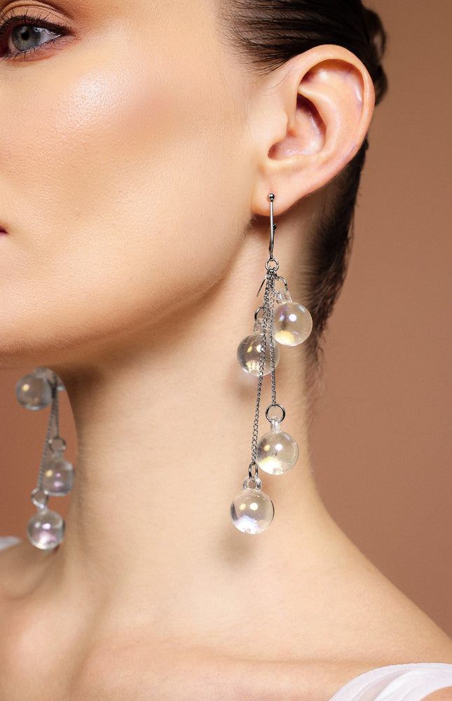 Kivi Topları Püsküllü Küpeler