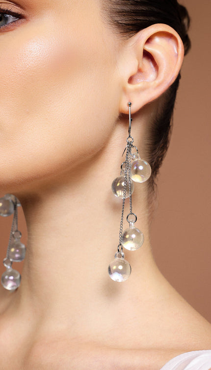 Kivi Topları Püsküllü Küpeler