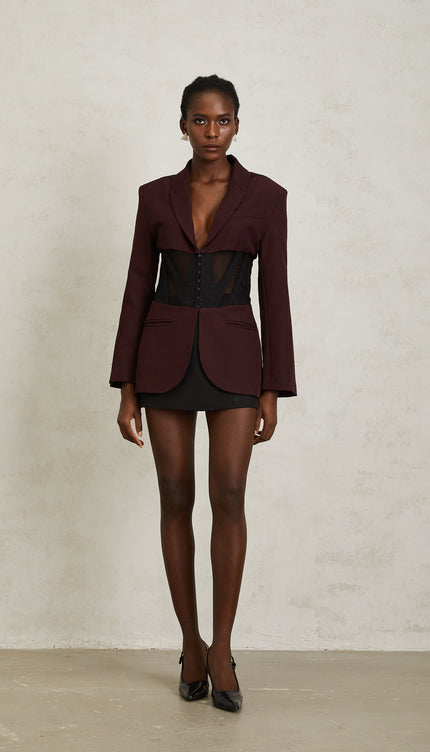 Noémie Korseli Panelli Blazer Ceket