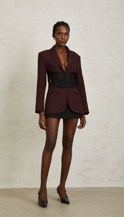 Noémie Korseli Panelli Blazer Ceket