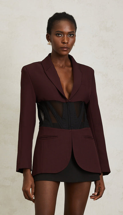 Noémie Korseli Panelli Blazer Ceket